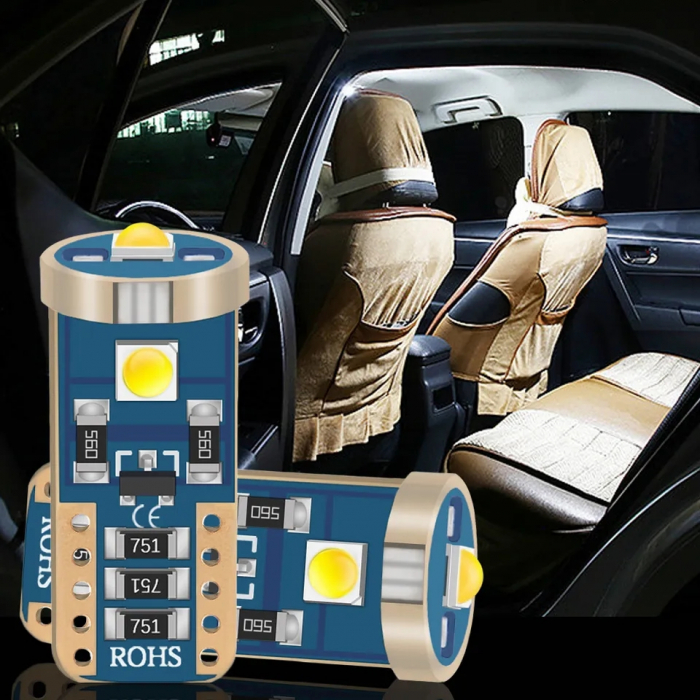 Bec led W5W Alb [3]