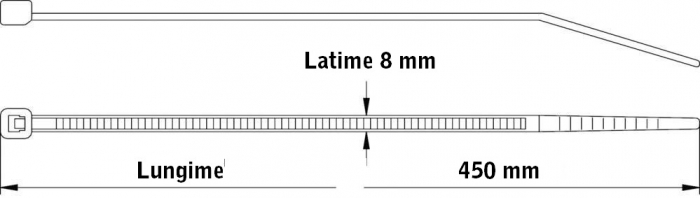 Coliere rapide Negre din plastic 5X250mm [8]