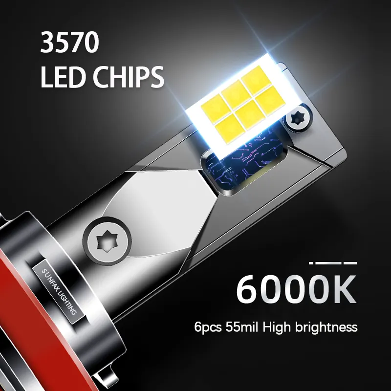 H7 Set becuri led faruri  6000k [3]