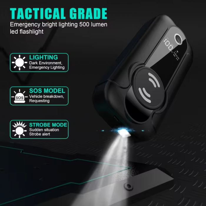 Jump starter portabil multifunctional pentru pornirea bateriei auto 24000mAh, 4000A [9]