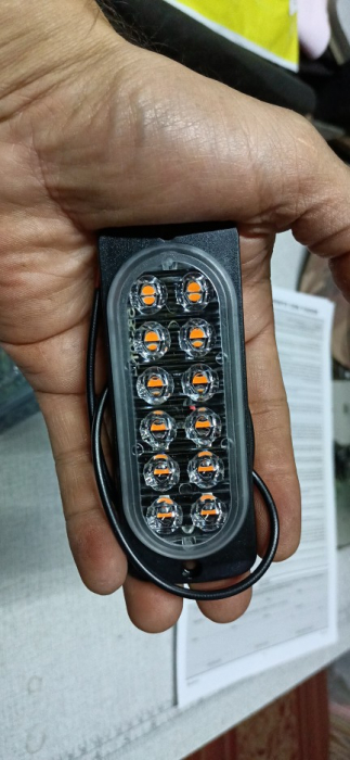 Lampa LED de avertizare galbene ,pentru platforma, ATV, Tractor, Jeep, Off Road,Camion [9]