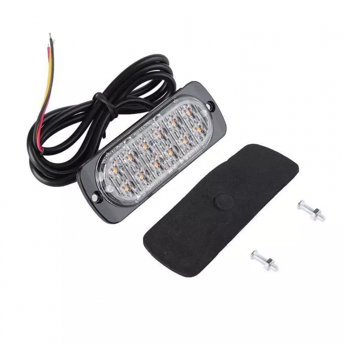 Lampa LED de avertizare galbene ,pentru platforma, ATV, Tractor, Jeep, Off Road,Camion [13]