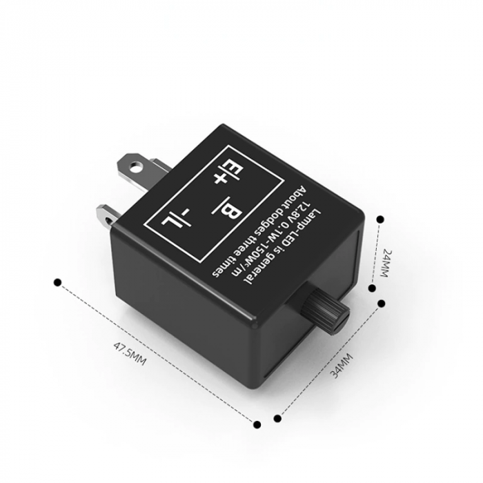 Releu electric led 3 PINI pentru semnalizare auto/moto [2]