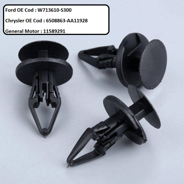 Set 10 bucati bumbi fixare carenaj Ford W713610-S300 Chrysler 6508863-AA11928 [6]