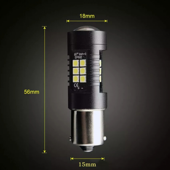 SET 2 Buc Bec Led P21W LUPA Semnalizare [7]