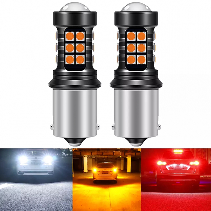 Bec Led PY21W (BAU15S) LUPA Semnalizare [3]