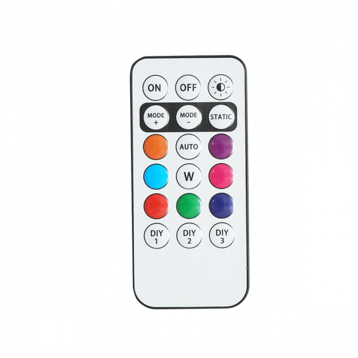 Set 4 lampi LED RGB stroboscopice cu telecomanda, 10 moduri, 8 culori, baterie litiu 110mAh reincarcabila USB-C IP65 - Copie [3]