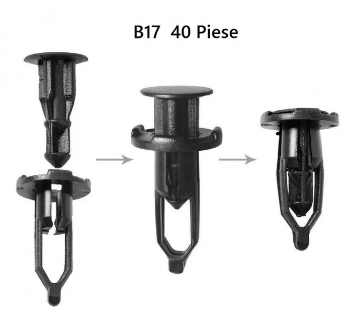 Set cleme de fixare auto 240 bucati + cutie de depozitare [2]