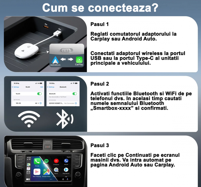 Wireless Carplay Apple CarPlay Android Auto [7]