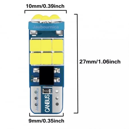 Bec led W5W Alb [6]