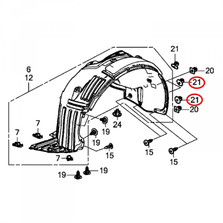 Bumbi Honda Cod Oem 90682-SEA-003 [4]