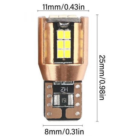Bec led W5W Alb [2]