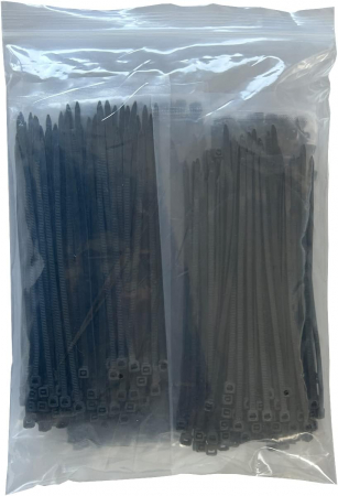 Coliere rapide Negre din plastic 5X250mm [1]