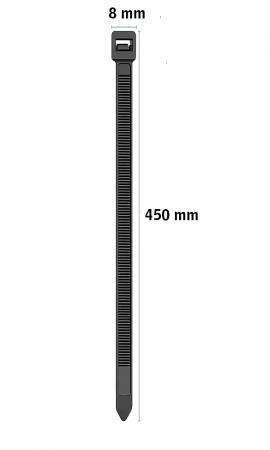 Coliere rapide Negre din plastic 5X250mm [5]