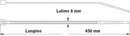 Coliere rapide Negre din plastic 5X250mm [7]