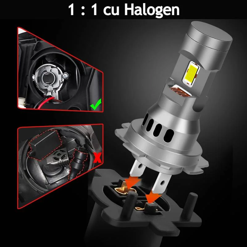 H1 Set becuri led faruri 6000k 110w 11000 lumen [5]