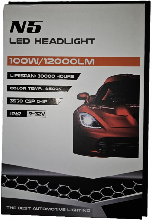 H7 100W 12000 lumen set becuri led faruri [3]