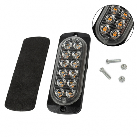 PEUGEOT - Lampa LED de avertizare galbene ,pentru platforma, ATV, Tractor, Jeep, Off Road,Camion