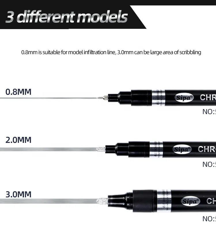 Marker Chrome Lichid 0.8mm / 2mm / 3mm [2]