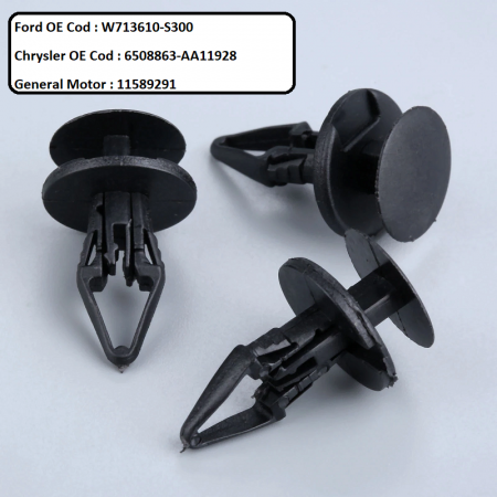 Set 10 bucati bumbi fixare carenaj Ford W713610-S300 Chrysler 6508863-AA11928 [5]