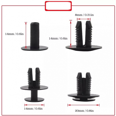 Set 10 bucati bumbi Ford N803946S Chrysler 6502871VW 6L0121136 [2]