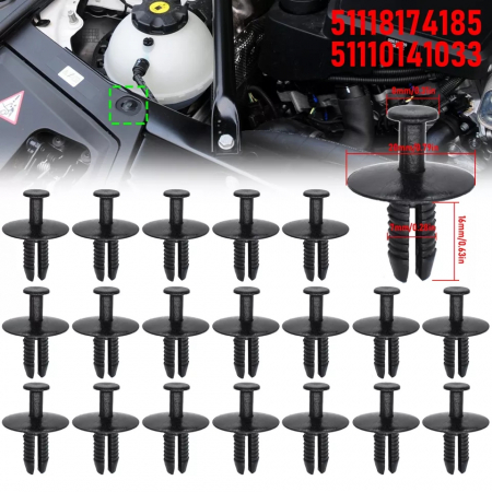 Set 10 bucati clipsuri Bmw 51118174185  51110141033 [3]