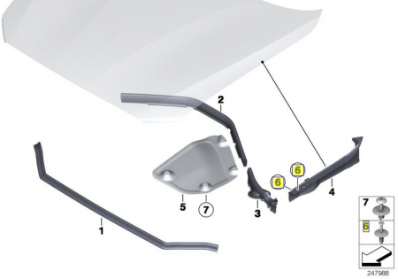 Set 10 bucati clipsuri Bmw 51118174185  51110141033 [10]