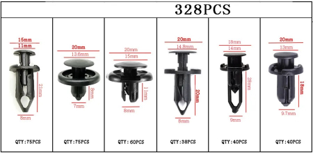 Set cleme de fixare auto 240 bucati + cutie de depozitare [0]