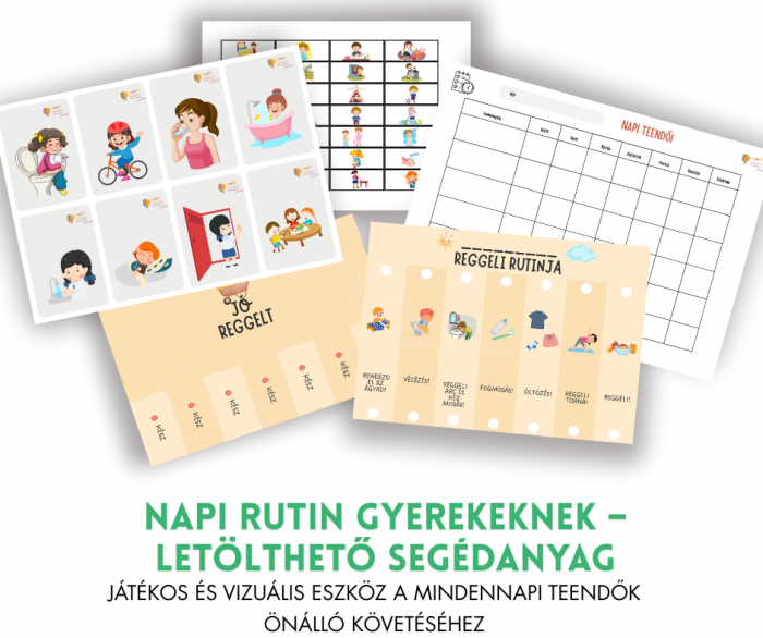 Napi Rutin Gyerekeknek – Játékos és vizuális eszköz a mindennapi teendők önálló követéséhez [1]