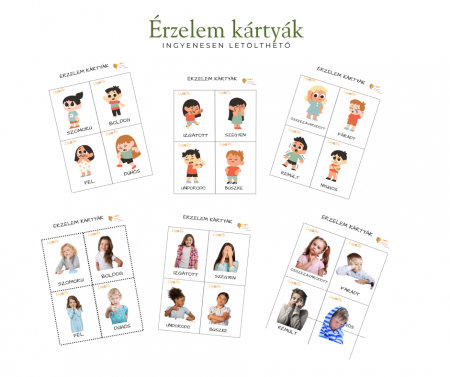 Pszichológiai Fejlesztő Anyagok - Érzelem kártyák