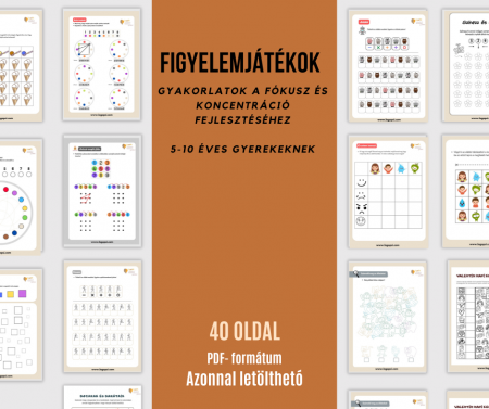Megvásárolható segédanyagok - Figyelem feladatlapok