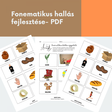 Összes termék - Fonematikus hallás fejlesztése- képsor