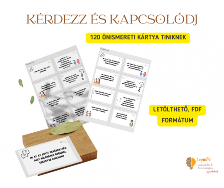 Megvásárolható segédanyagok - kérdéskártya, beszélgetésindító
