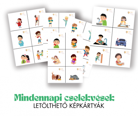 Pszichológiai Fejlesztő Anyagok - Mindennapi cselekvések- képkártyák