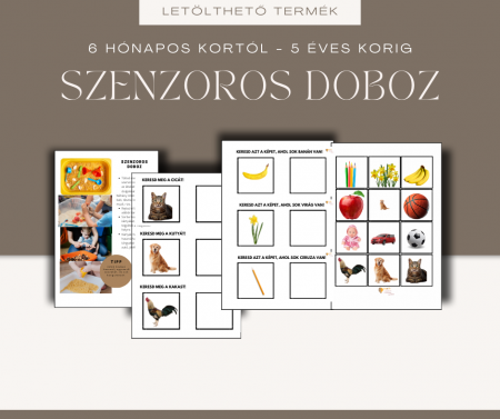Összes termék - Szenzoros doboz - segédanyag