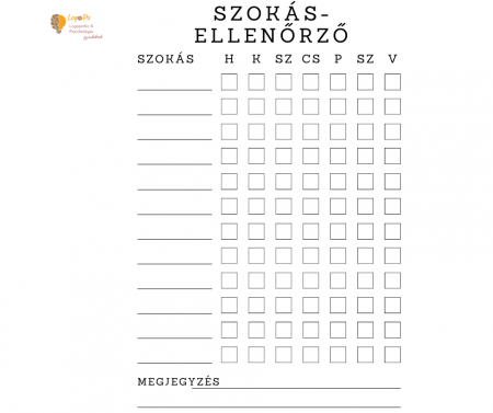 Pszichológiai Fejlesztő Anyagok - szokás