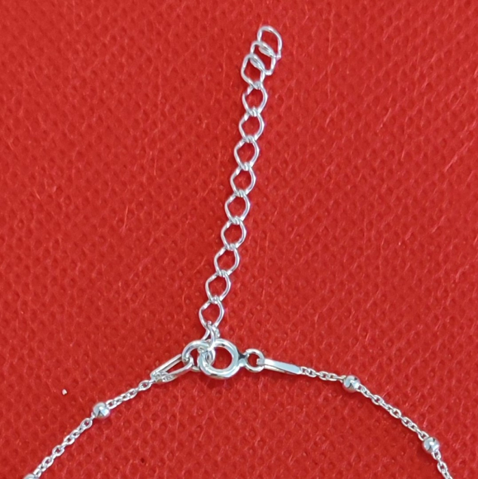 Bratara din argint cu margelute si charm semiluna si stelute [4]