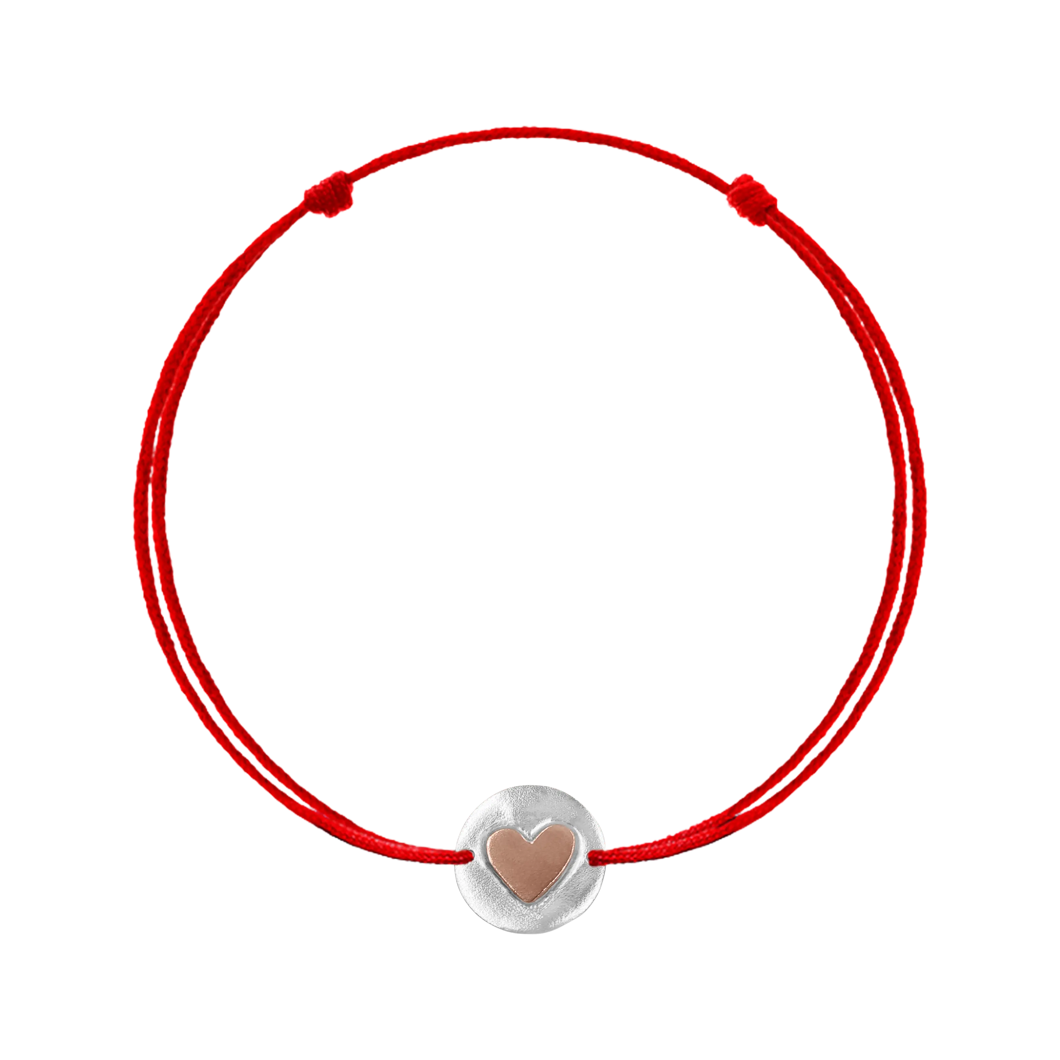 Bratara snur rosu, banut cu accente din cupru, pisica [2]