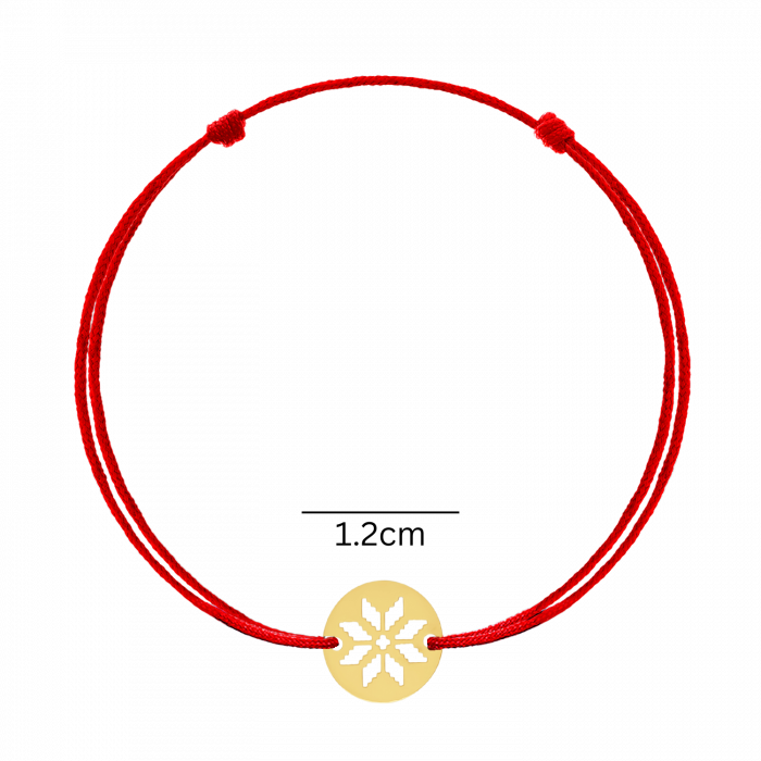 Bratara snur cu motiv traditional romanesc, Colul Morii, argint placat cu aur [2]