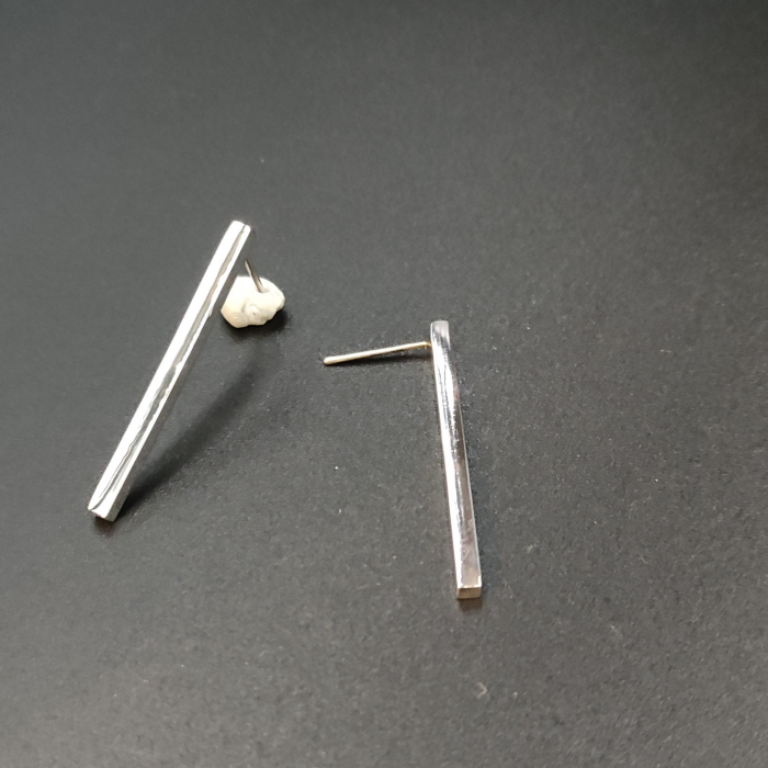 Cercei bara verticala Lolit, argint 925, 3.4 cm [3]
