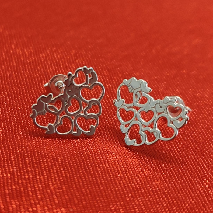 Cercei Lolit din argint 925, Made of Hearts [3]