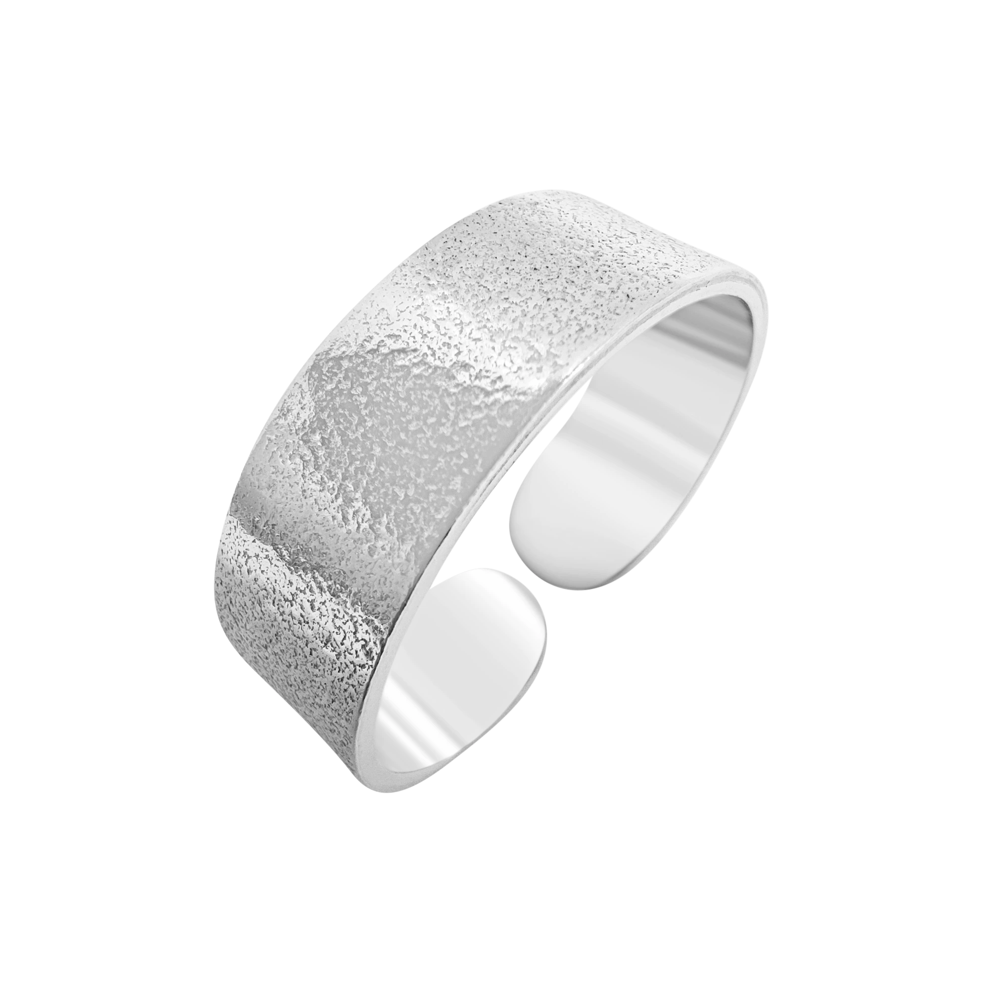 Inel lat reglabil din argint, Stardust [2]