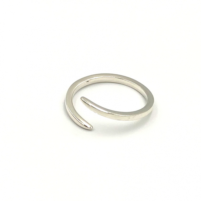 Inel minimalist Lolit argint 925, marime reglabila, grosime 1.5mm [4]
