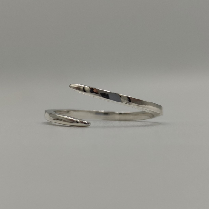 Inel minimalist Lolit argint 925, marime reglabila, grosime 1.5mm [3]