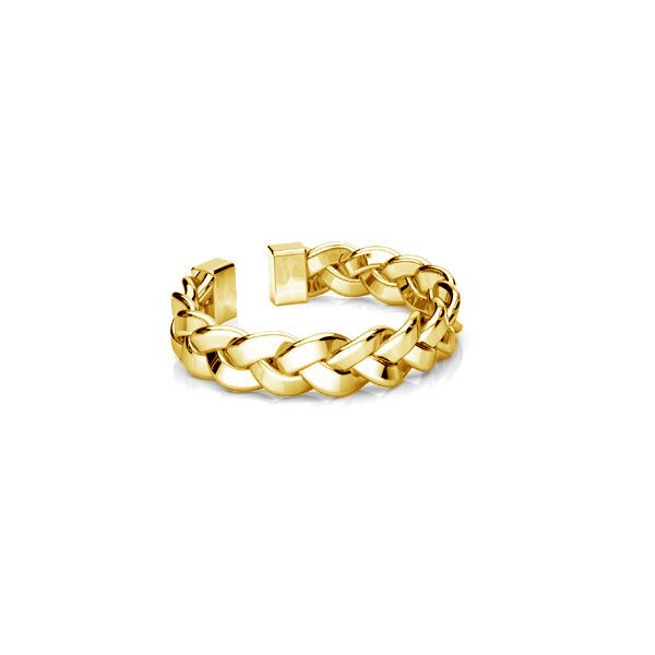 Inel Woven Ring din argint 925 placat cu aur de 18K, reglabil [2]