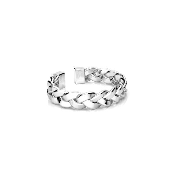 Inel Woven Ring din argint 925 placat cu platina, reglabil [2]