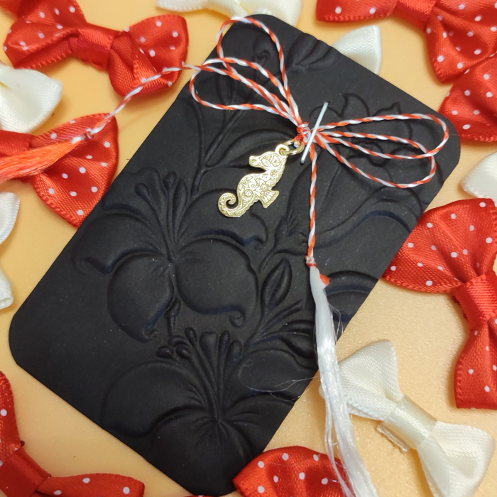 Pandantiv martisor din argint aurit, calut de mare Mandala, ambalaj inclus [3]