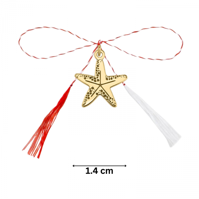 Pandantiv martisor din argint aurit, stea de mare, ambalaj inclus [2]