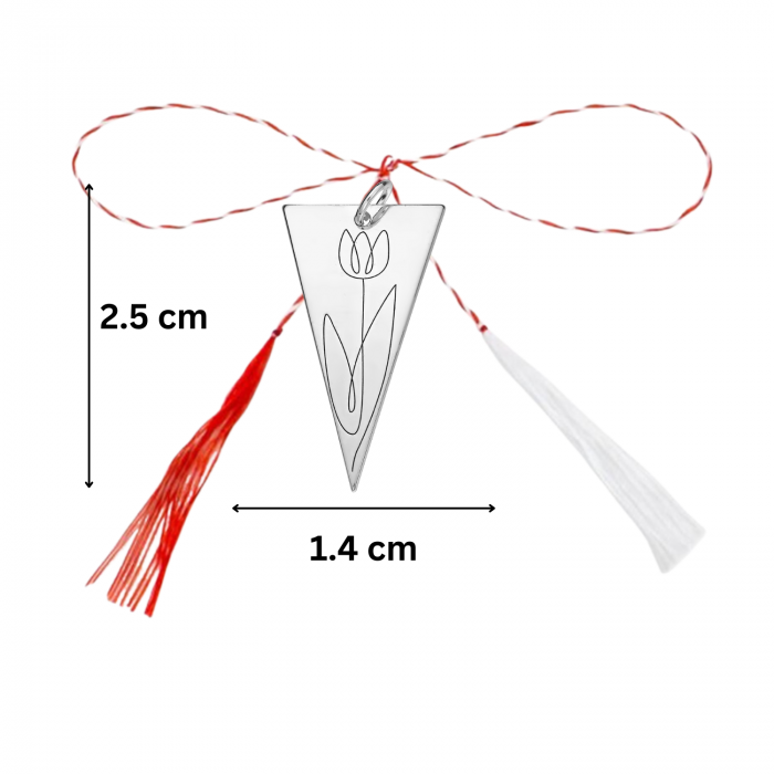 Pandantiv martisor din argint, Dutch Tulip, ambalaj inclus [2]