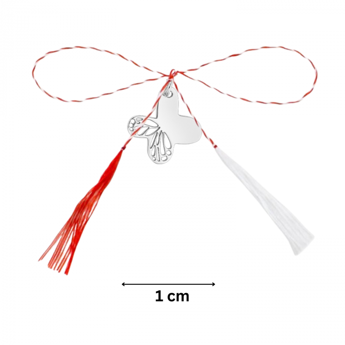 Pandantiv martisor din argint, fluturas mic decupat, ambalaj inclus [4]